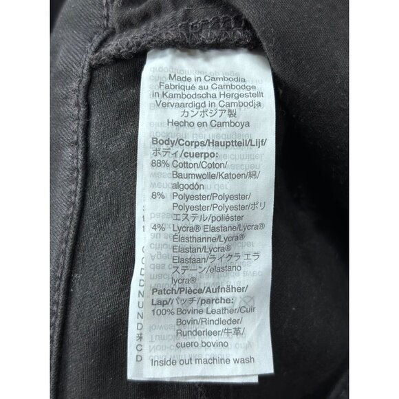 Madewell Curvy High-Rise Skinny Jeans Black Denim Size 29T - Picture 10 of 15